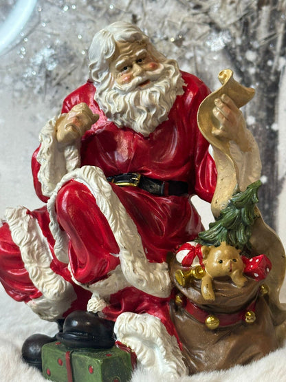 babbo natale in resina