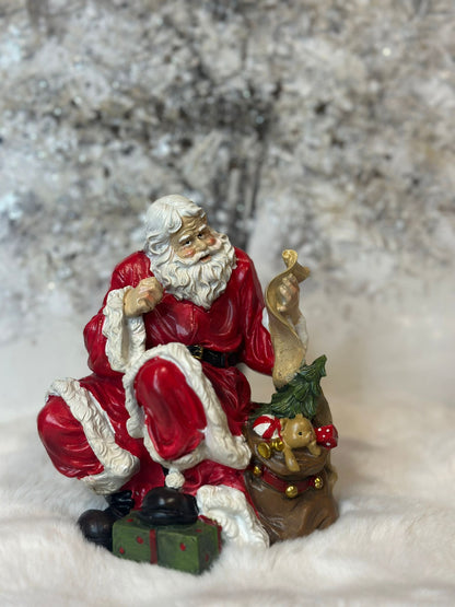 babbo natale in resina