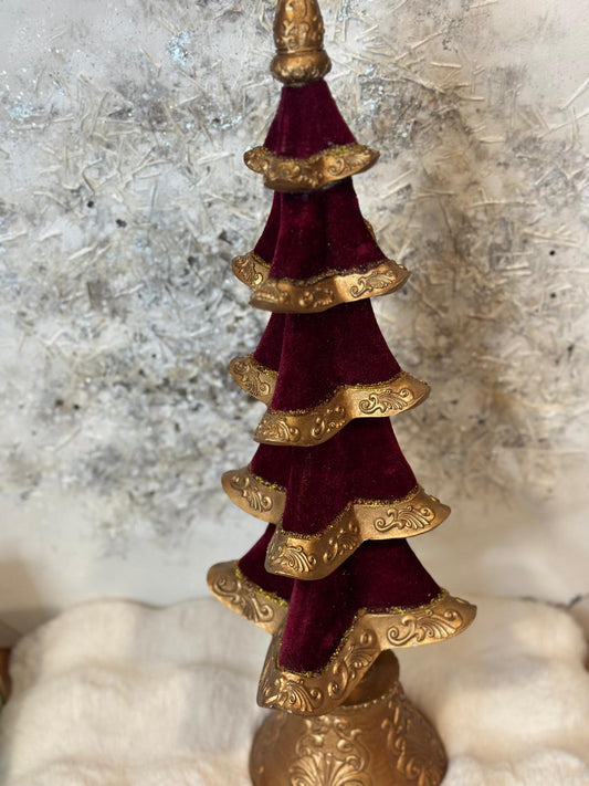 Albero di natale rosso